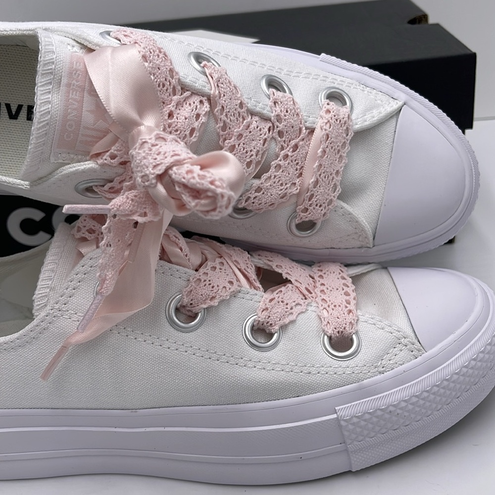 Converse WMNS A14830C CTAS LIFT OX
WHITE/WHITE/BLUSH HUSH Platforms Sneakers - Picture 14 of 16